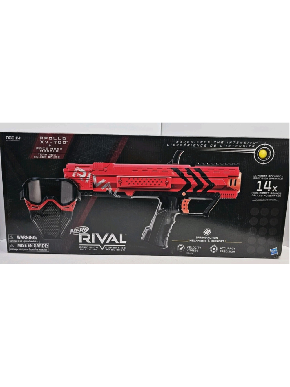 Nerf Rival Apollo XV-700 Team Red Blaster Face Mask 14 Rounds NEW SEALED 2016
